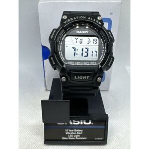 Casio W-736H Men's Black Resin Strap Digital Dial Quartz Wrist Watch JNA30